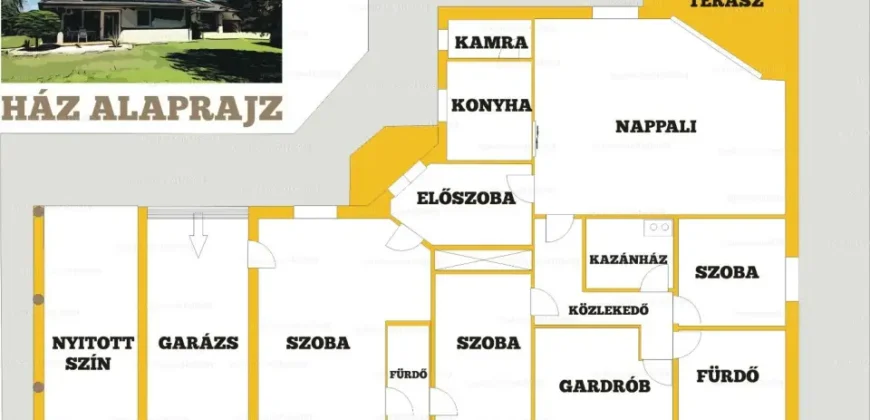 Luxus családi ház eladó nem kis extrával: műhellyel